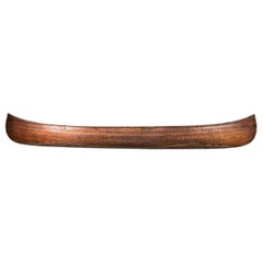 Finely Made Vintage French Wooden Canoe by Seyler, L’hirondelle