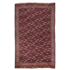 Antique Turkoman Yomut Main Rug, Ca 19th Century