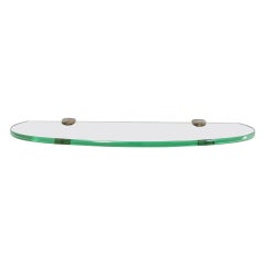 Consola colgante de cristal del siglo XX Max Ingrand para Fontana Arte, años 60