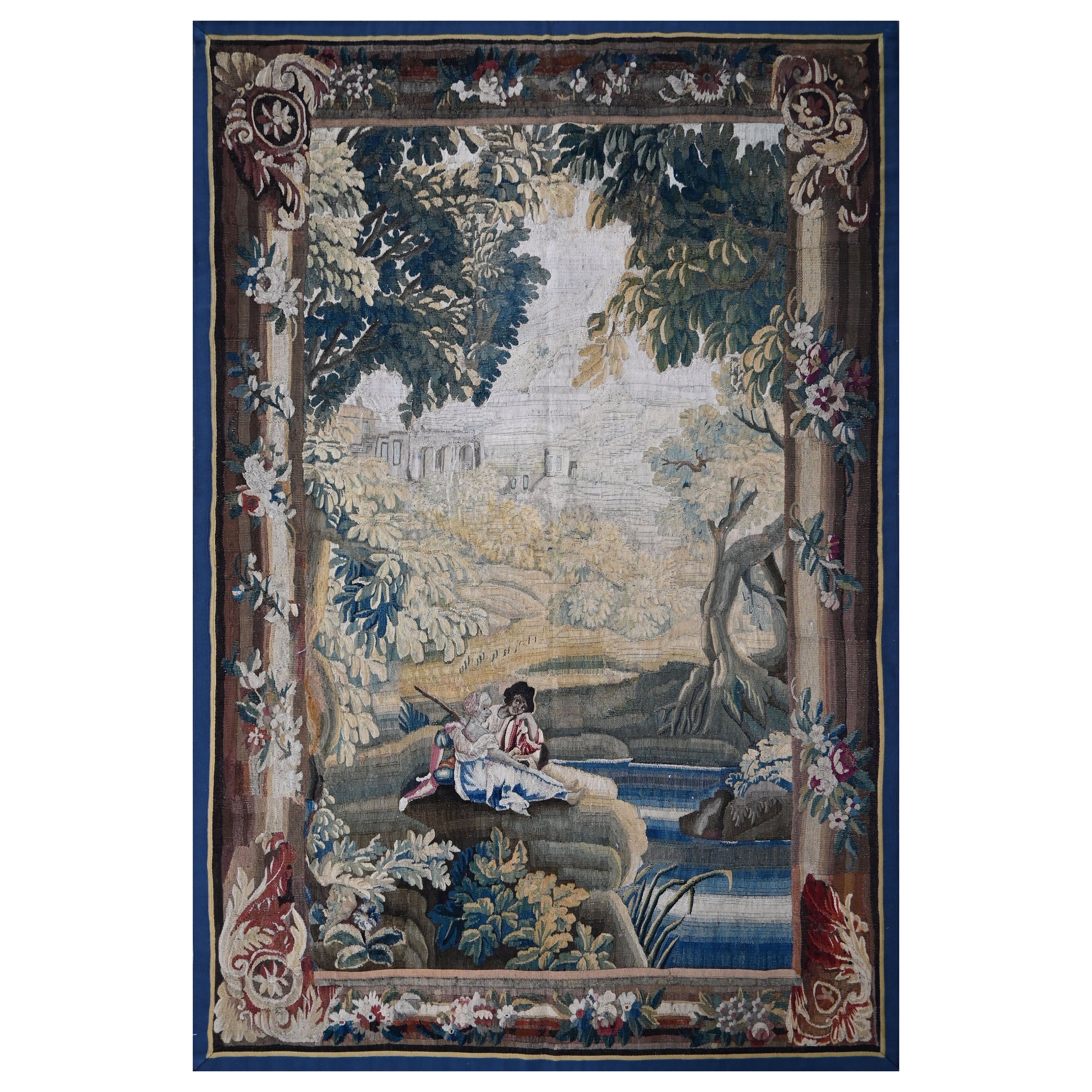 Aubusson Wandteppich aus dem 18. Jahrhundert Aubusson, N° 1253