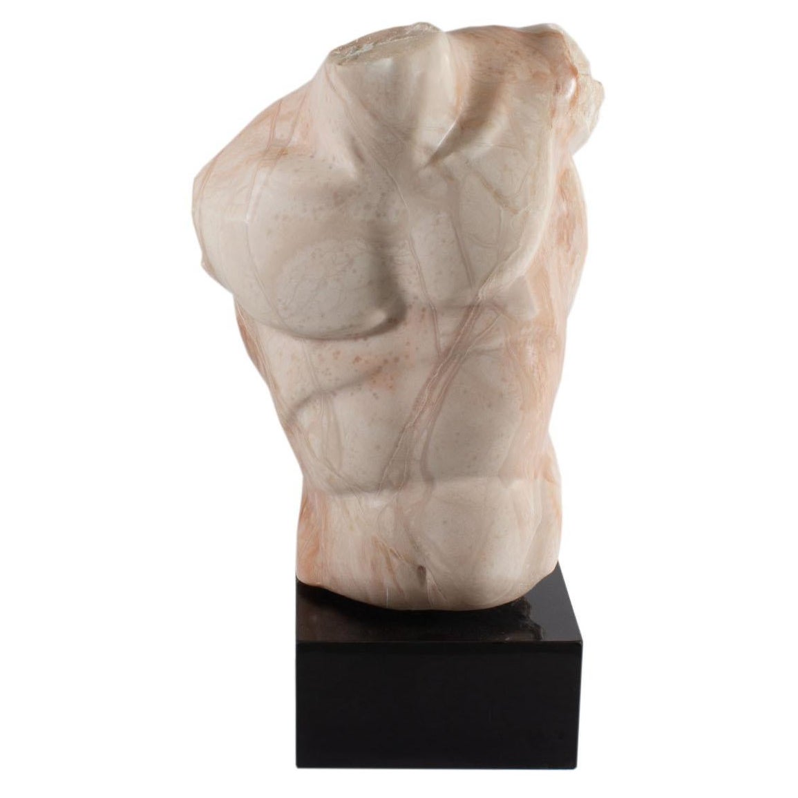 Bryan Ross Signed Stone Sculpture of a Torso 