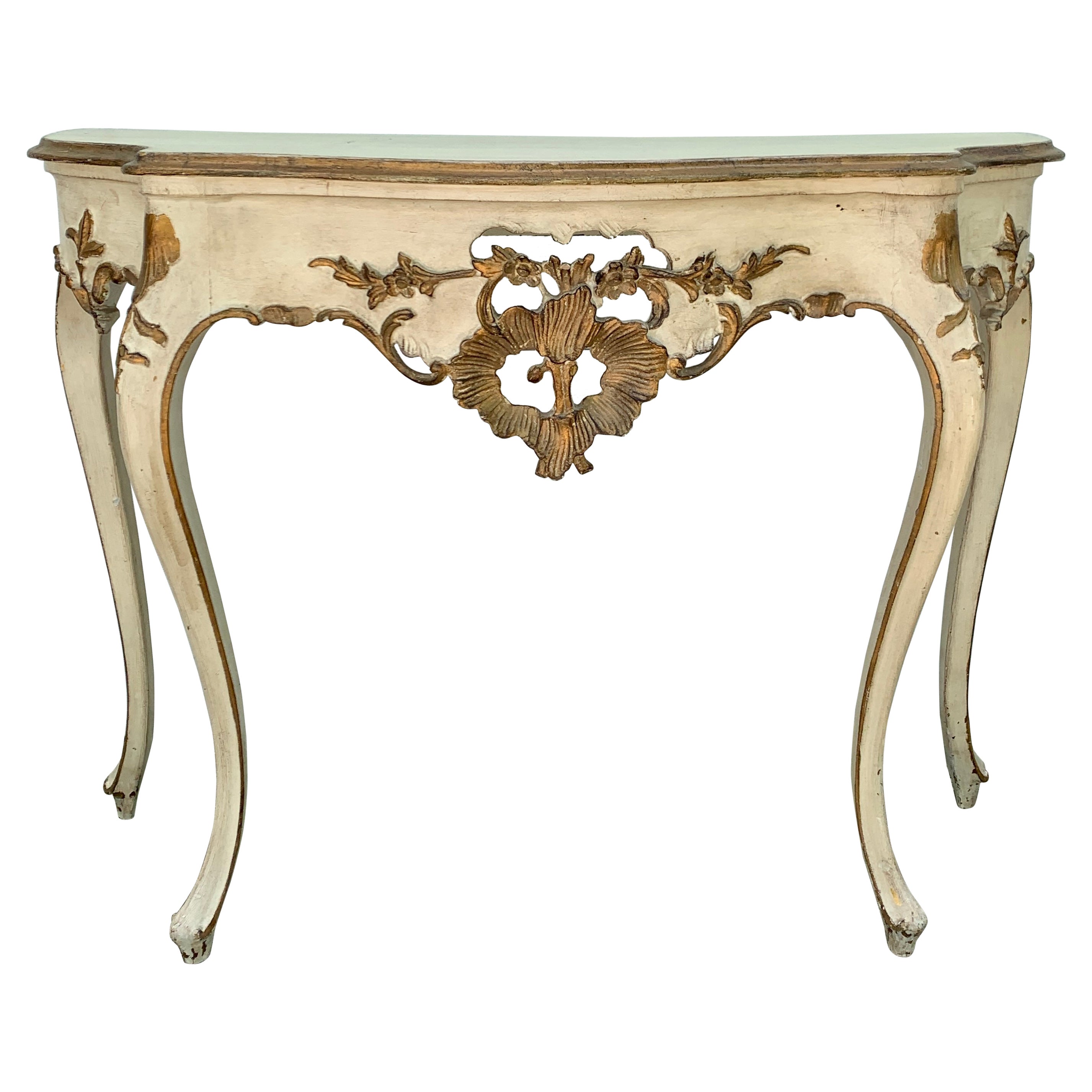 Antique French Provincial Louis XV Console Table