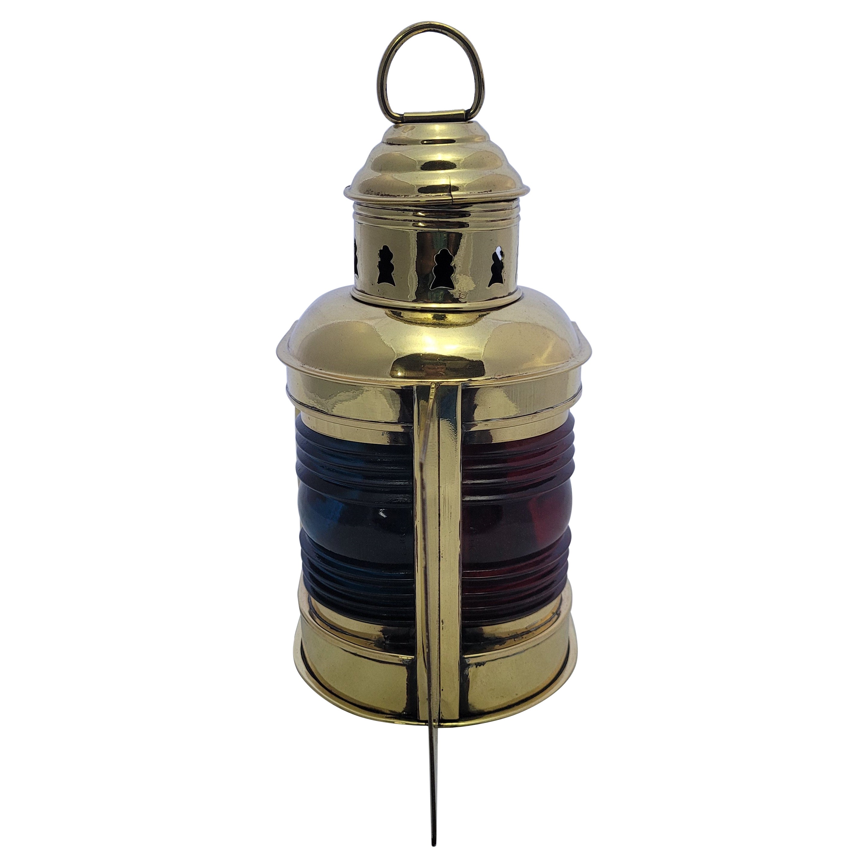 Boat Lantern with Red and Blue Lenses For Sale
