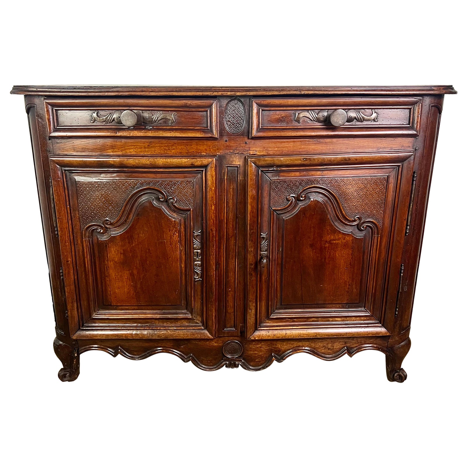 18th C. French Walnut Buffet For Sale