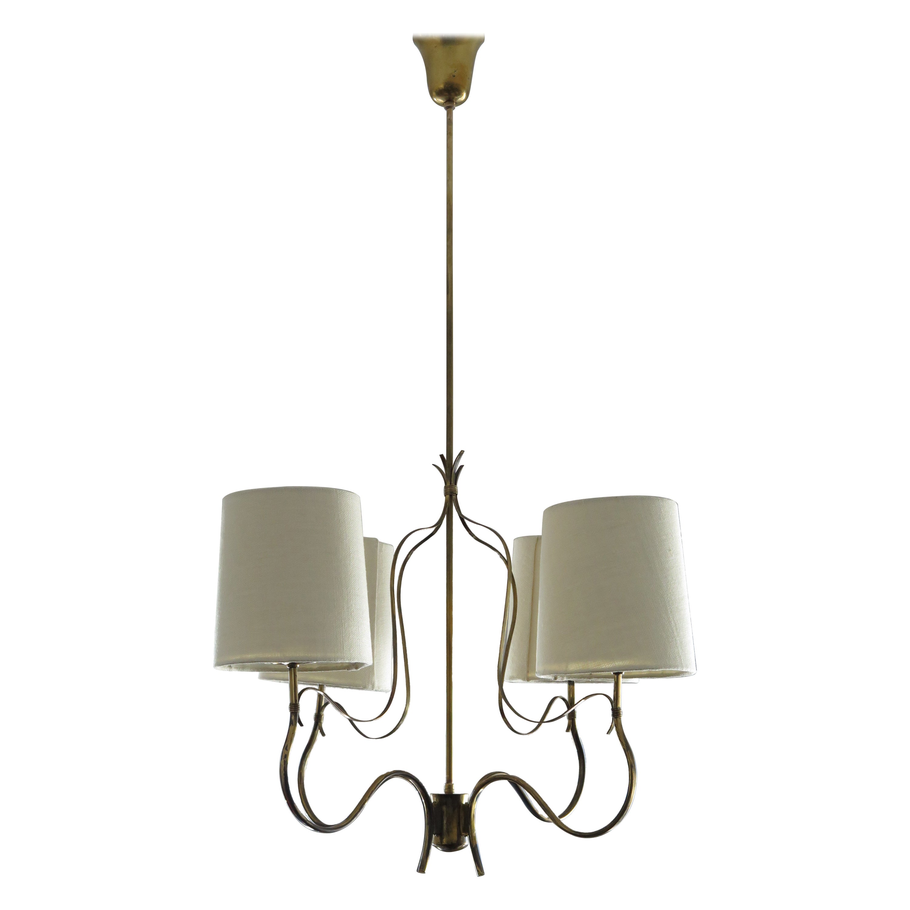 Elegante Paavo Tynell  Lampadario a quattro bracci 9001/4 Taito