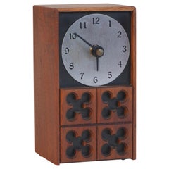 Vintage Petite Arthur Umanoff Desk Clock for Howard Miller