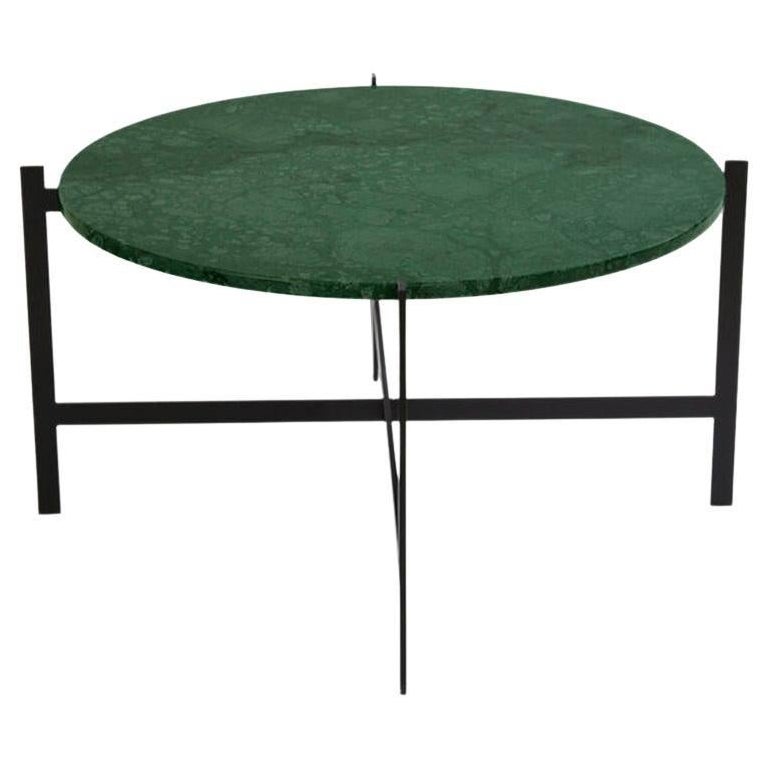 Grande table à baldaquin en marbre vert indio d'Ox Denmarq en vente