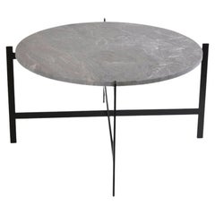 Grande table à baldaquin en marbre gris d'OxDenmarq
