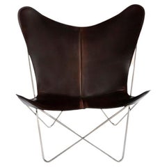 Mocca and Steel Trifolium Chair by Oxdenmarq