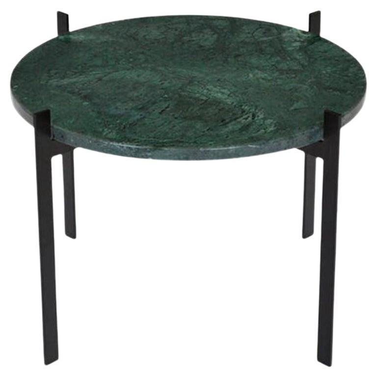 Green Indio Marble Single Deck Table by OxDenmarq For Sale