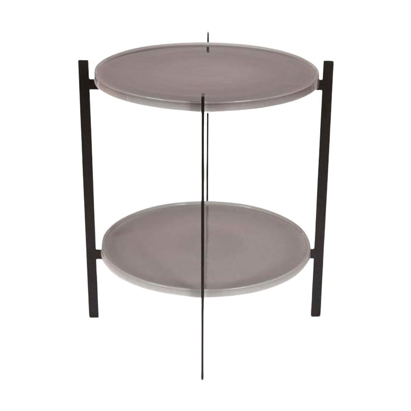 Cloudy Grey Porcelain Deck Table by OxDenmarq For Sale