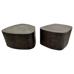 Pair of Tables Are Steel and Concrete by Stéphane Ducatteau, France, 2000s