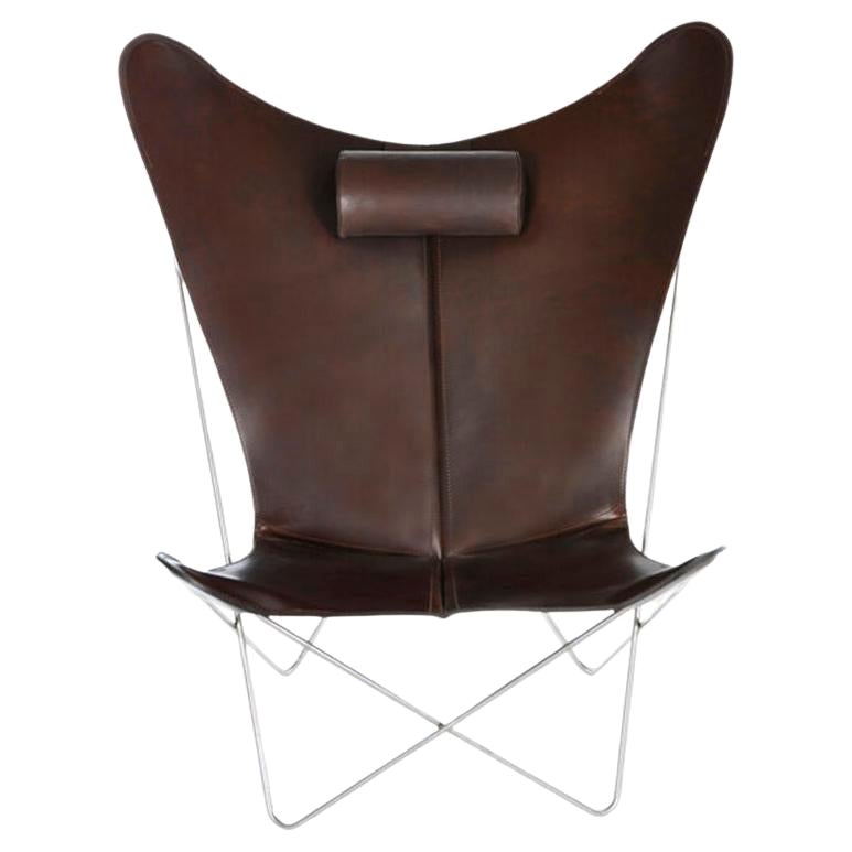 KS-Stuhl aus Mocca und Stahl von OxDenmarq