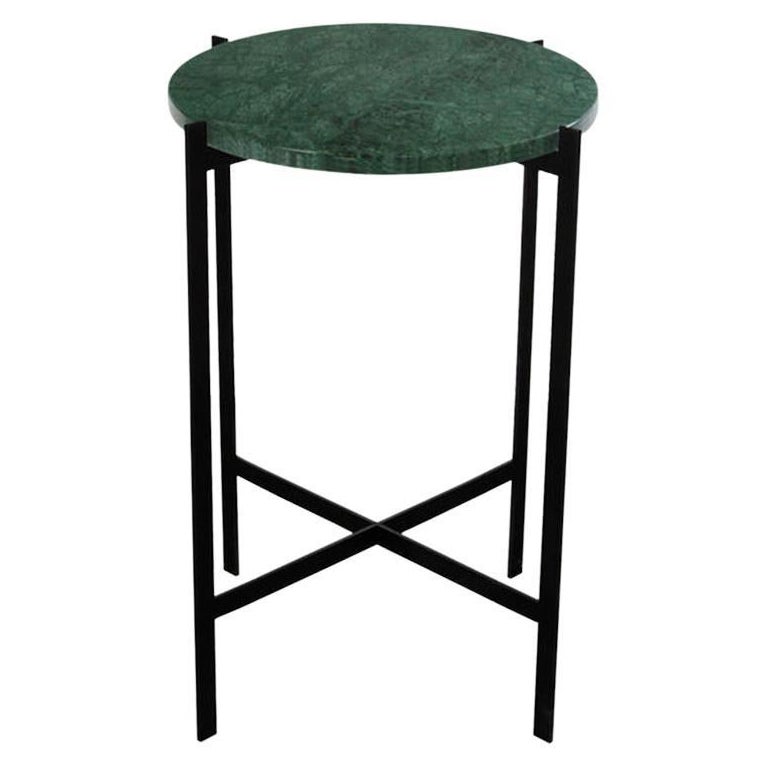 Green Indio Marble Small Deck Table by OxDenmarq For Sale