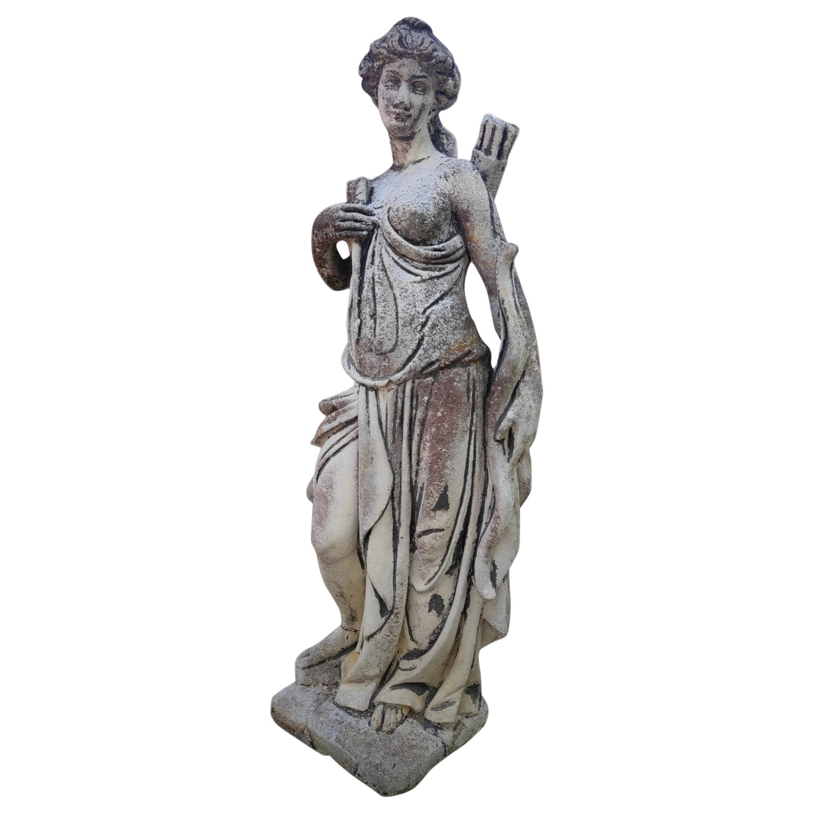 Garden Sculpture Representing: Artemis For Sale