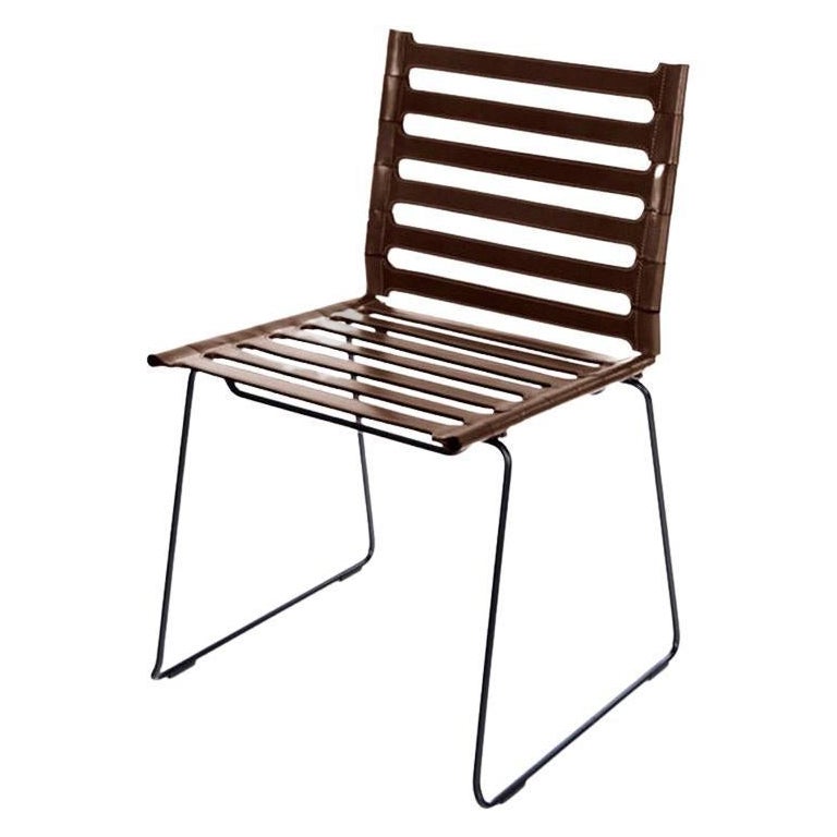 Sedia con cinghia Mocca di OxDenmarq
