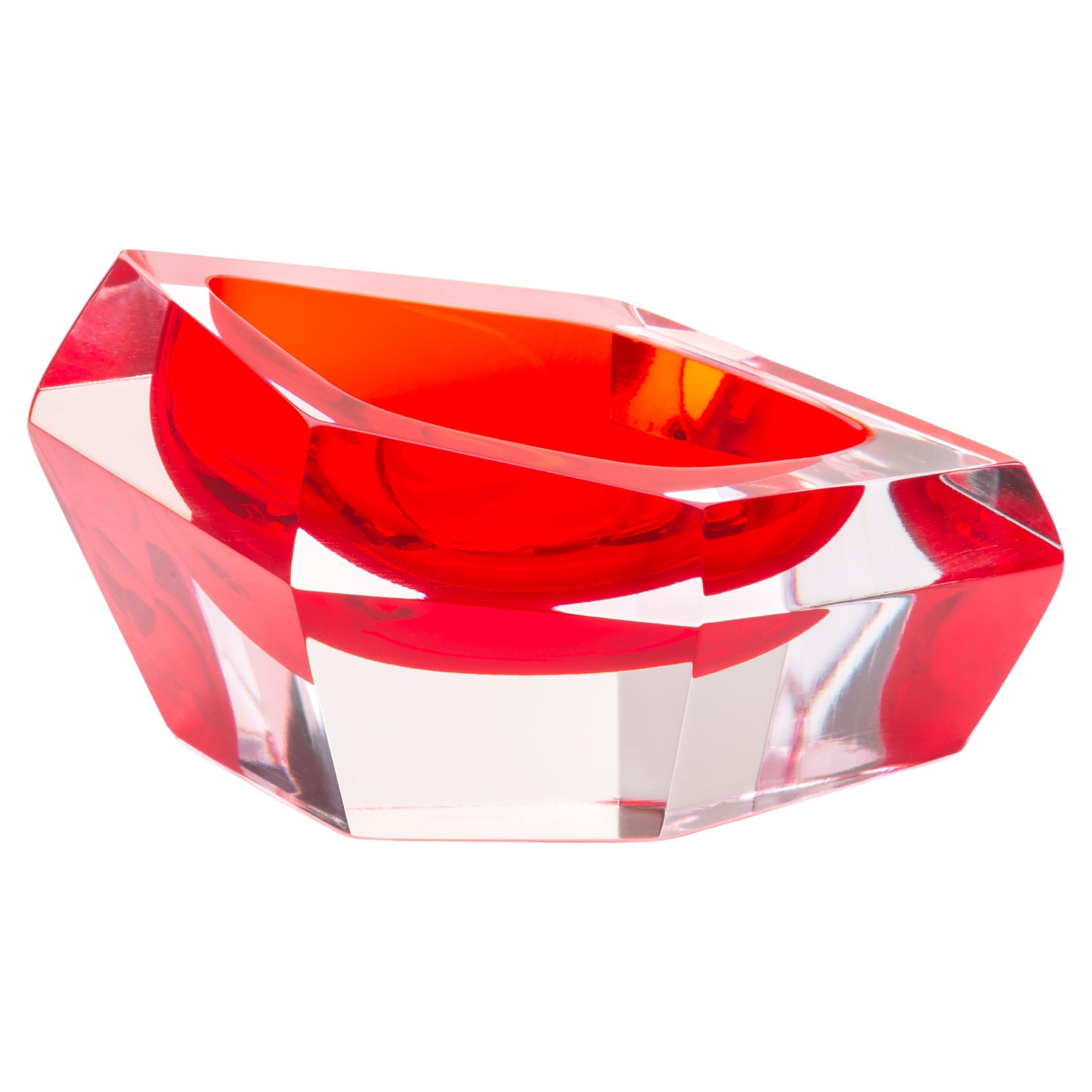 Kastle Red Mini Bowl by Purho For Sale