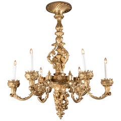 Large Bronze D’ore Gothic Revival Chandelier, French 19th Century