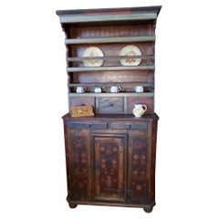 Sideboard with Painted Fir Plate Rack