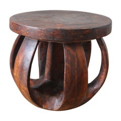 Vintage Large African Baga Stool / Side Table