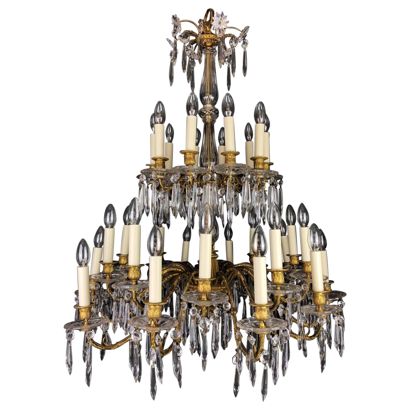 Lustre en cristal de Baccarat en vente