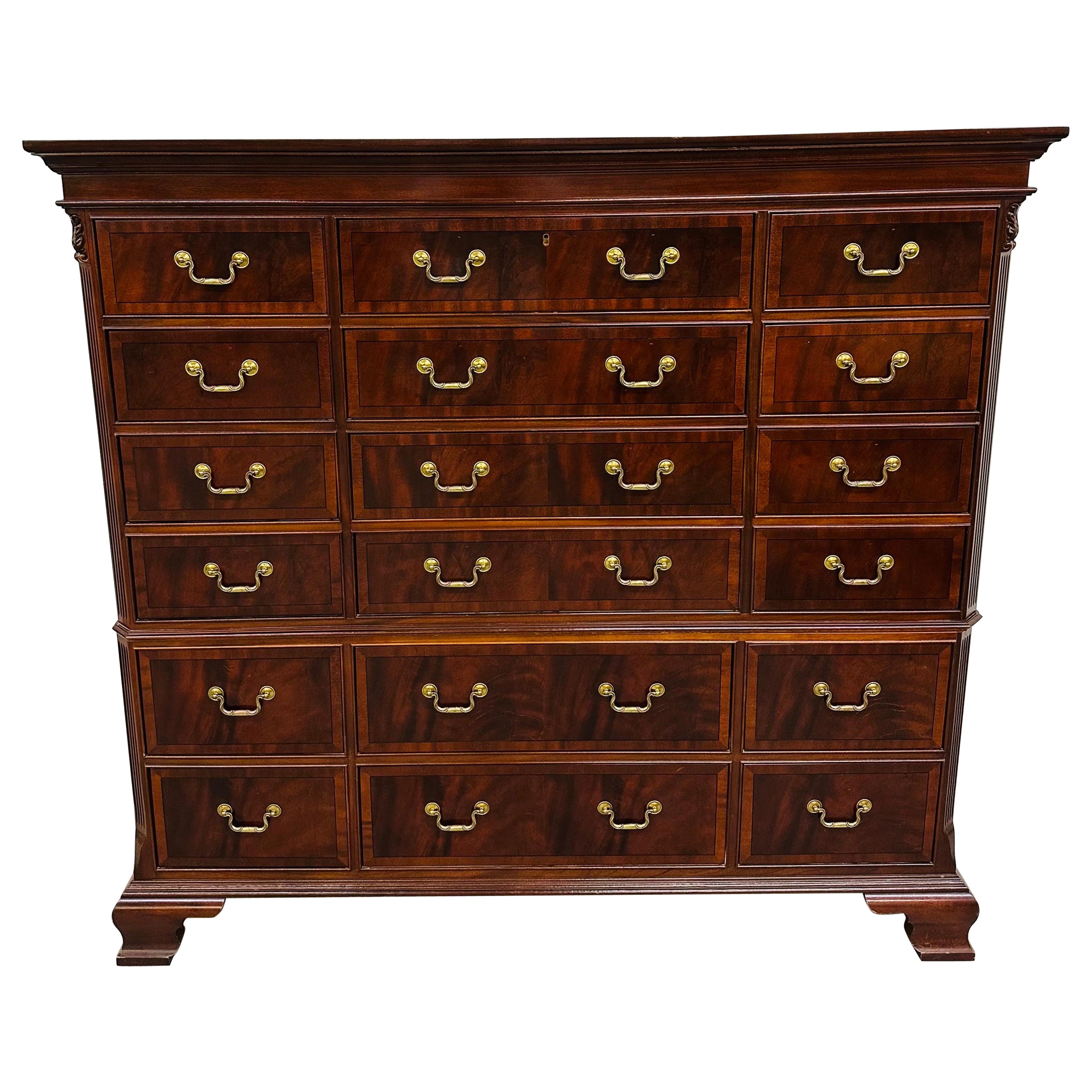 Vintage Ethan Allen “18th Century” Mahogany Chest of Drawers