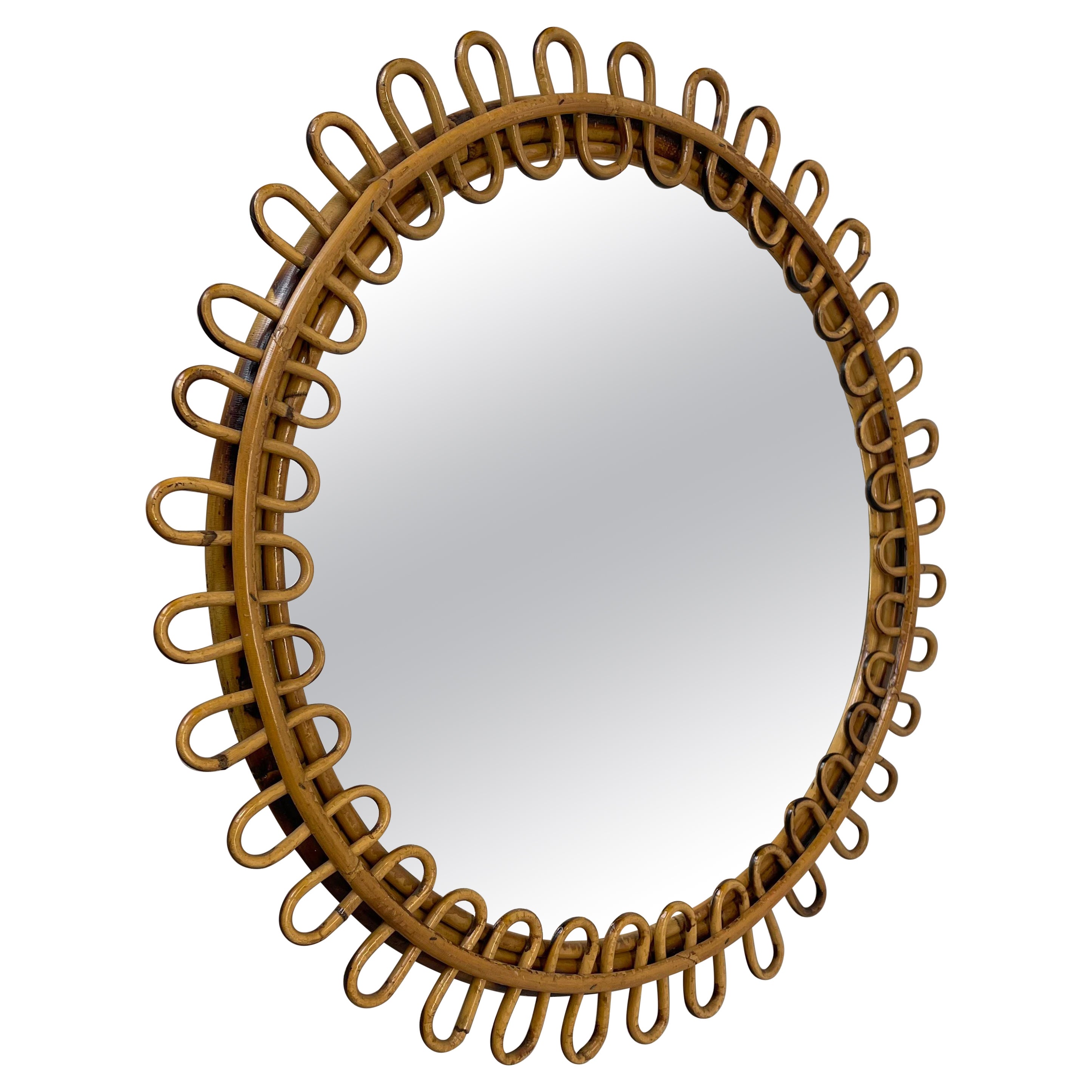 Large Rattan Wall Mirror For Sale at 1stDibs rattan full length mirror