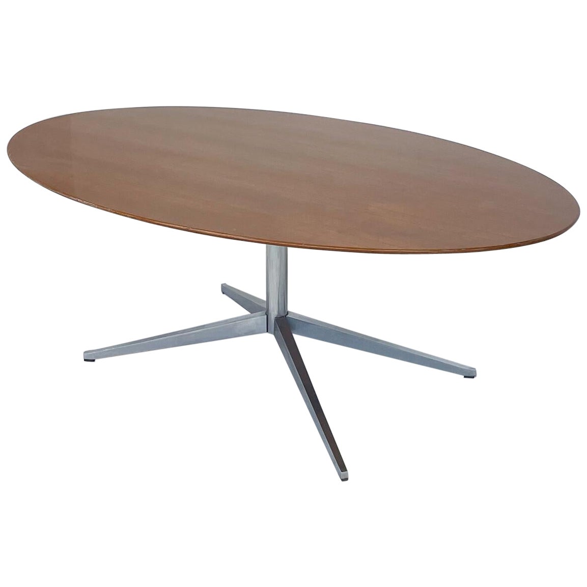 Mid-Century Modern Oval Dining Table by Florence Knoll, 1960s For Sale