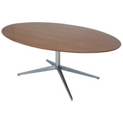 Mid-Century Modern Oval Dining Table by Florence Knoll, 1960s