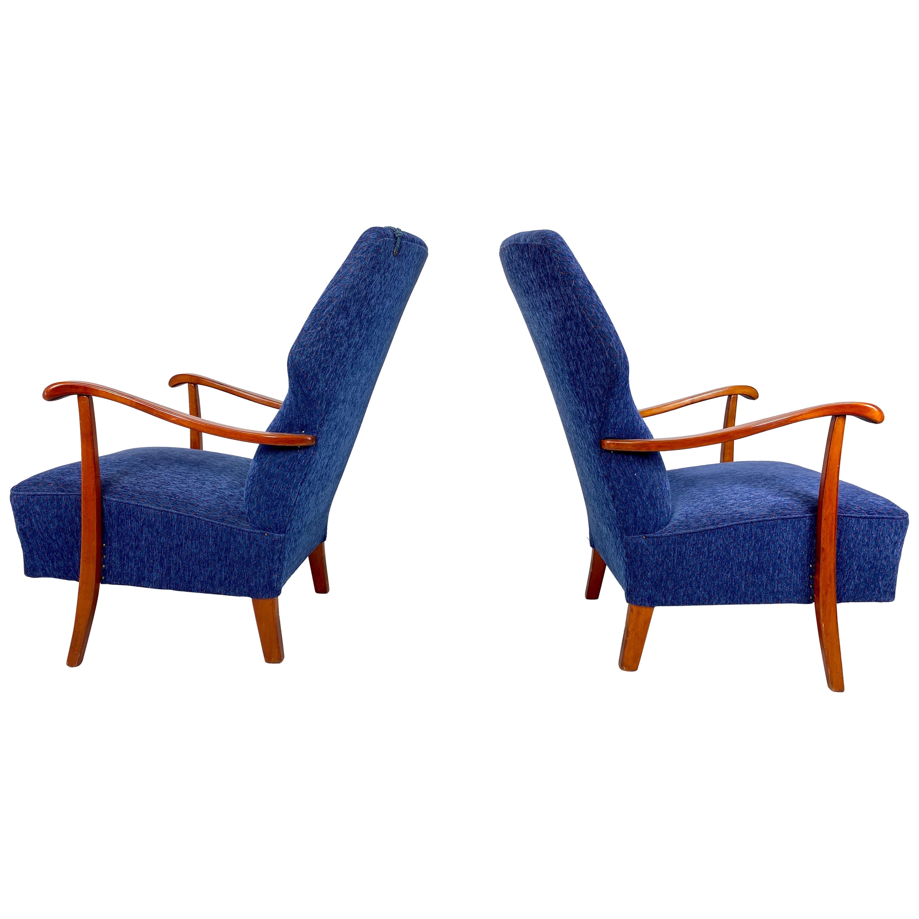 Pair of 1940s Swedish Lounge Chairs