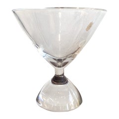 Midcentury Glass Vase by Charles Graffart for Val Saint Lambert, Belgium, 1950s