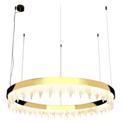 Lampe à suspension Urano Shiny Gold 100 1 by Alabastro Italiano