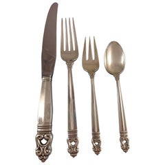 Royal Danish by International Sterling Silber Besteck Set 8 Service Abendessen 67 Teile