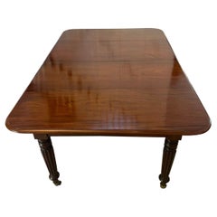 Used Regency 8 Seater Quality Figured Mahogany Extending Dining Table 