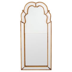 Miroir en bois doré de style Queen Anne