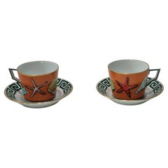 Ginori Luke Edward Hall's "Il Viaggio Di Nettuno" Set of Two Tea Cups, 2023
