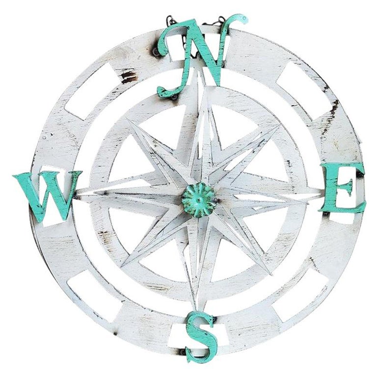 Three Dimensional Wall Hanging Compass with Rotating Star For Sale