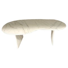 Vintage Calacatta Aurora Marble Coffee Table