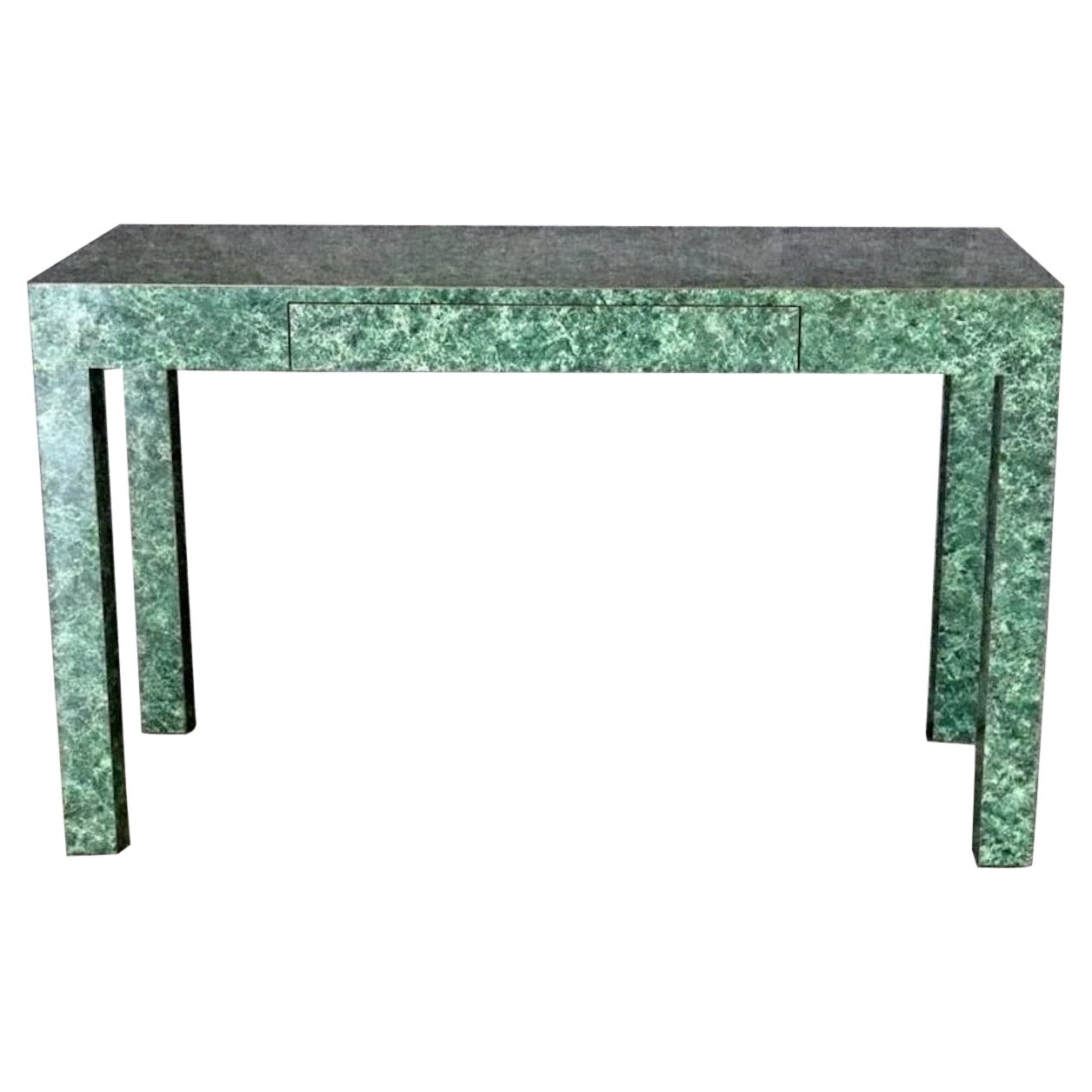 Marble Colored Console/Desk For Sale