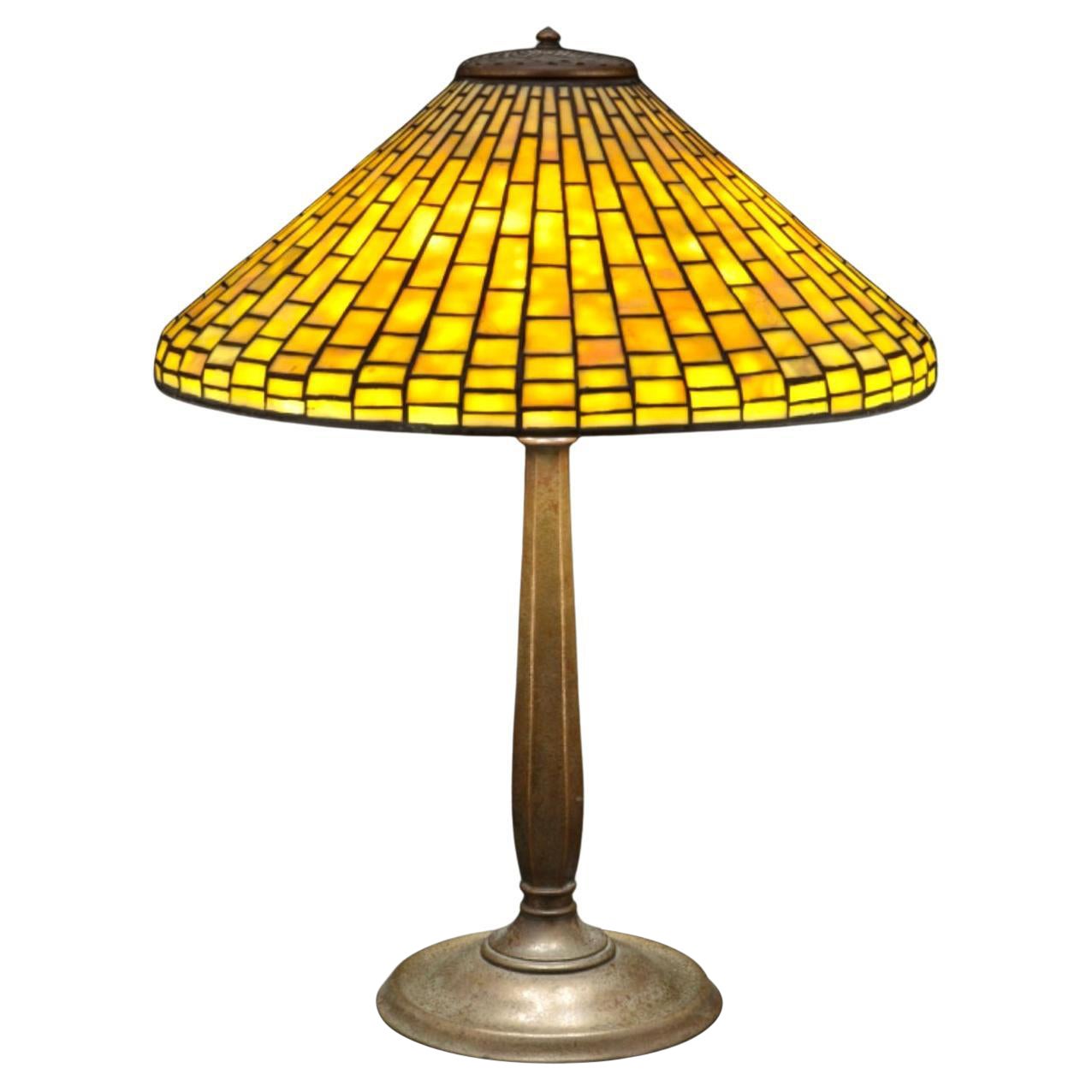 Tiffany Studios Geometric Table Lamp