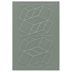 Vintage Josef Albers from White Embossings on Gray Series, Print VI