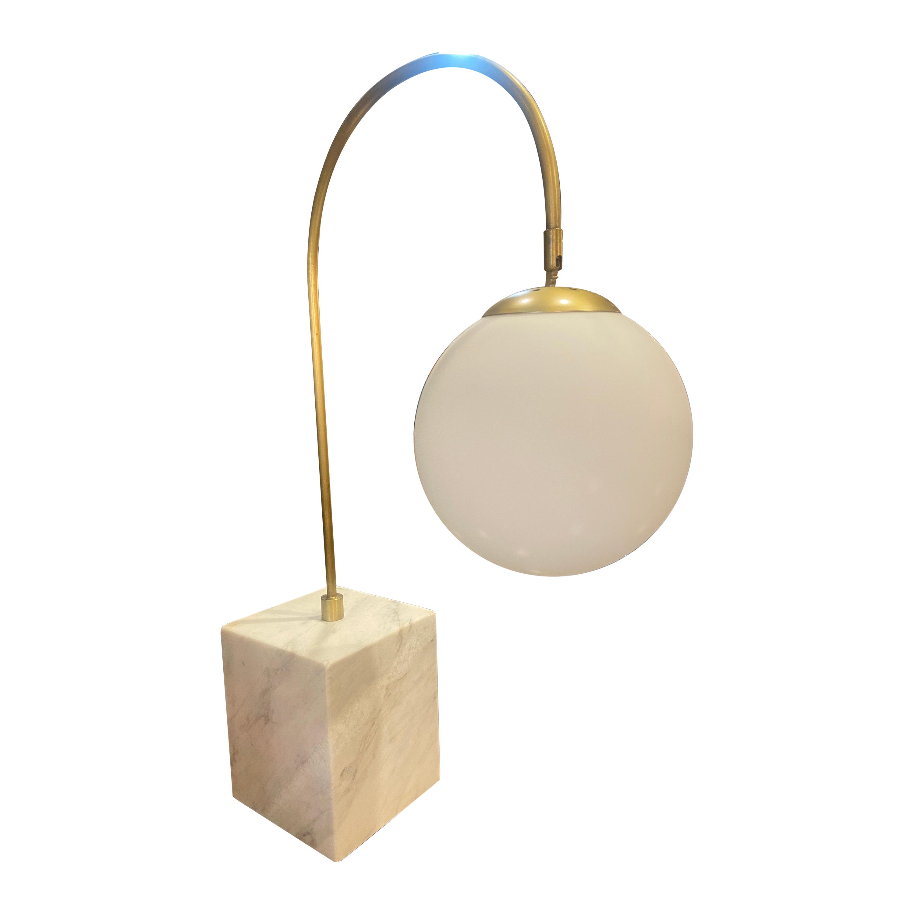 Deco- style Marble and Brass Table Lamps For Sale at 1stDibs