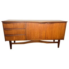 Mid-Century Modern Small 5ft Teak Credenza Made in England