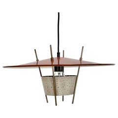 Lampe suspendue de style moderniste Stilnovo d'Ernest IGL pour Hillebrand, Allemagne, 1960