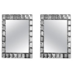 Miroir en verre de Murano « argent » de style contemporain par Fratelli Tosi Murano