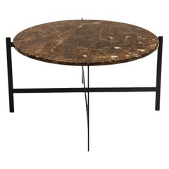 Brown Emperador Marble Large Deck Table by Ox Denmarq