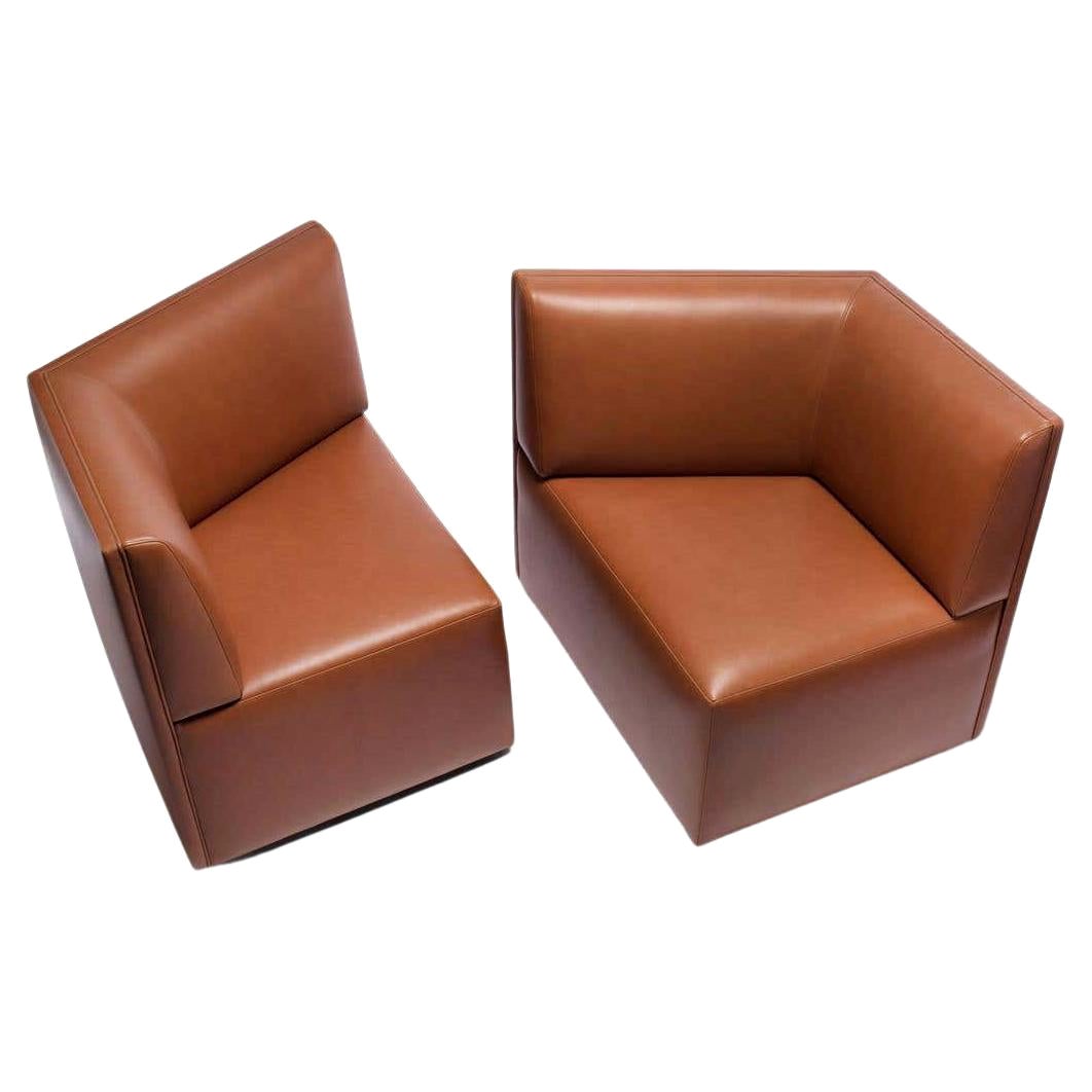 Set of 2 Chauffeuses Armchairs by Plumbum For Sale