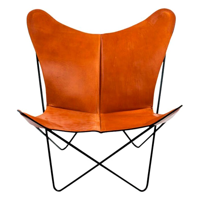 Hazelnut and Black Trifolium Chair by Ox Denmarq