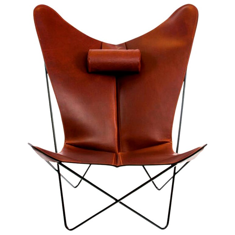 Cognac and Black KS Chair by Ox Denmarq For Sale