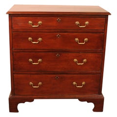 Antique Small Mahogany Chest of Drawers -18 ° Century